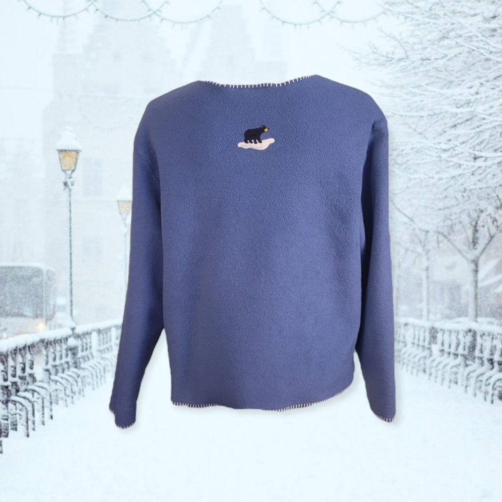 Blue Rustic Winter Fleece Jacket - Picture 2 of 5